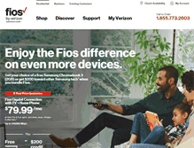 Tablet Screenshot of fios.verizon.com