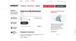 Desktop Screenshot of business.verizon.com