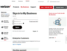 Tablet Screenshot of business.verizon.com